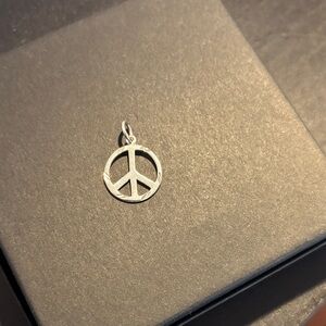 Vintage peace sign pendant